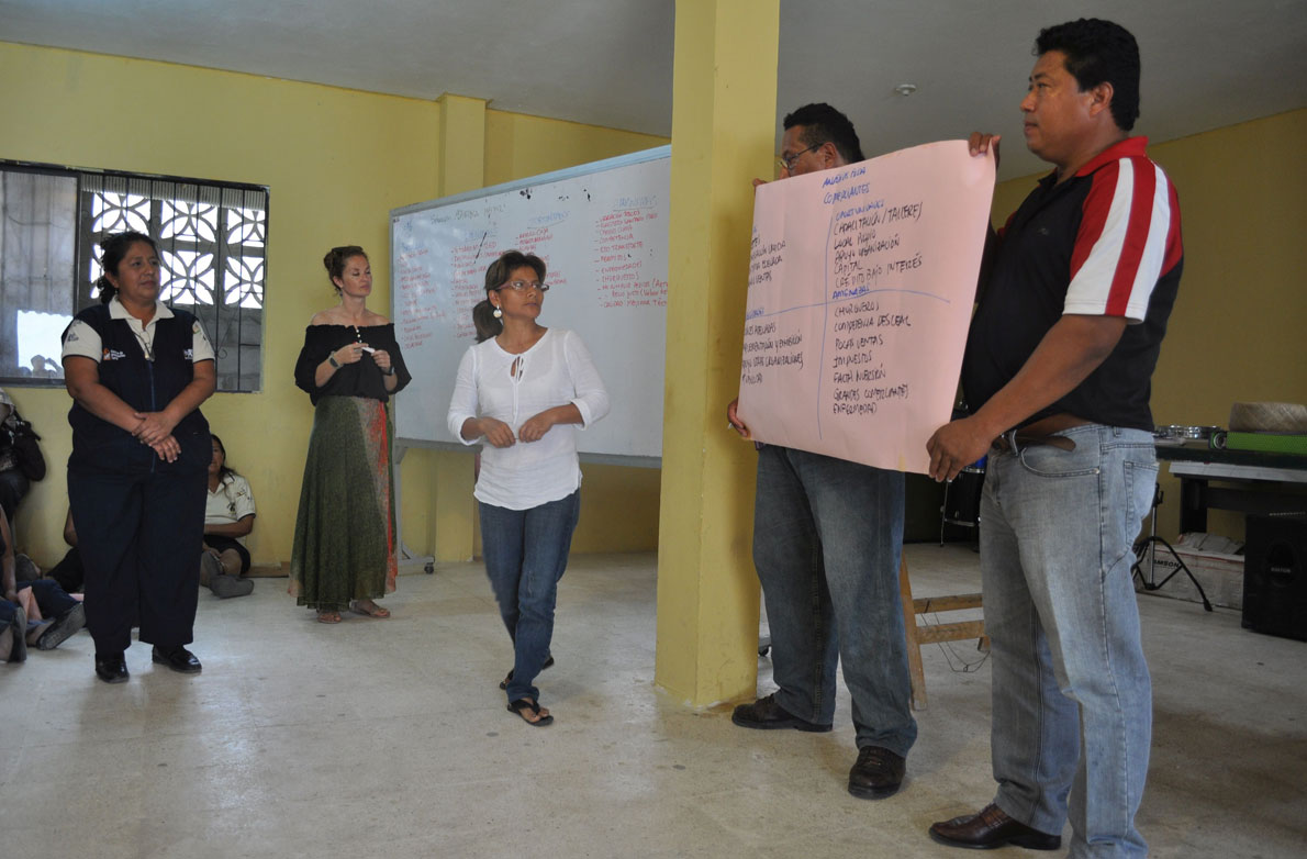 Participantes en el proyecto de formación de técnicos especialistas en creación de empresas en Nicaragua